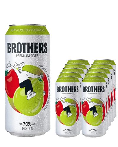 Brothers App-Solutey Pear-Fect Cider Can Multipack, 10 x 500 ml - Thumbnail 2