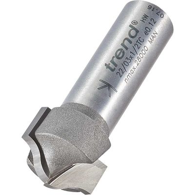 Trend Flat Ogee Cutter Pk 1 22/03X1/2TC