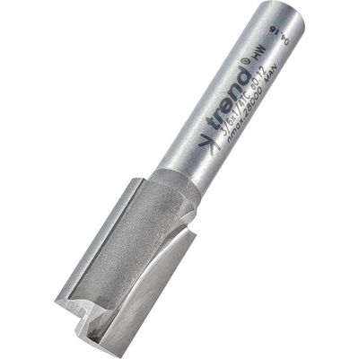 Trend 3/6X1/4TC 3/6 X 1/4 Tct Two Flute Cutter 10.0 X 19Mm