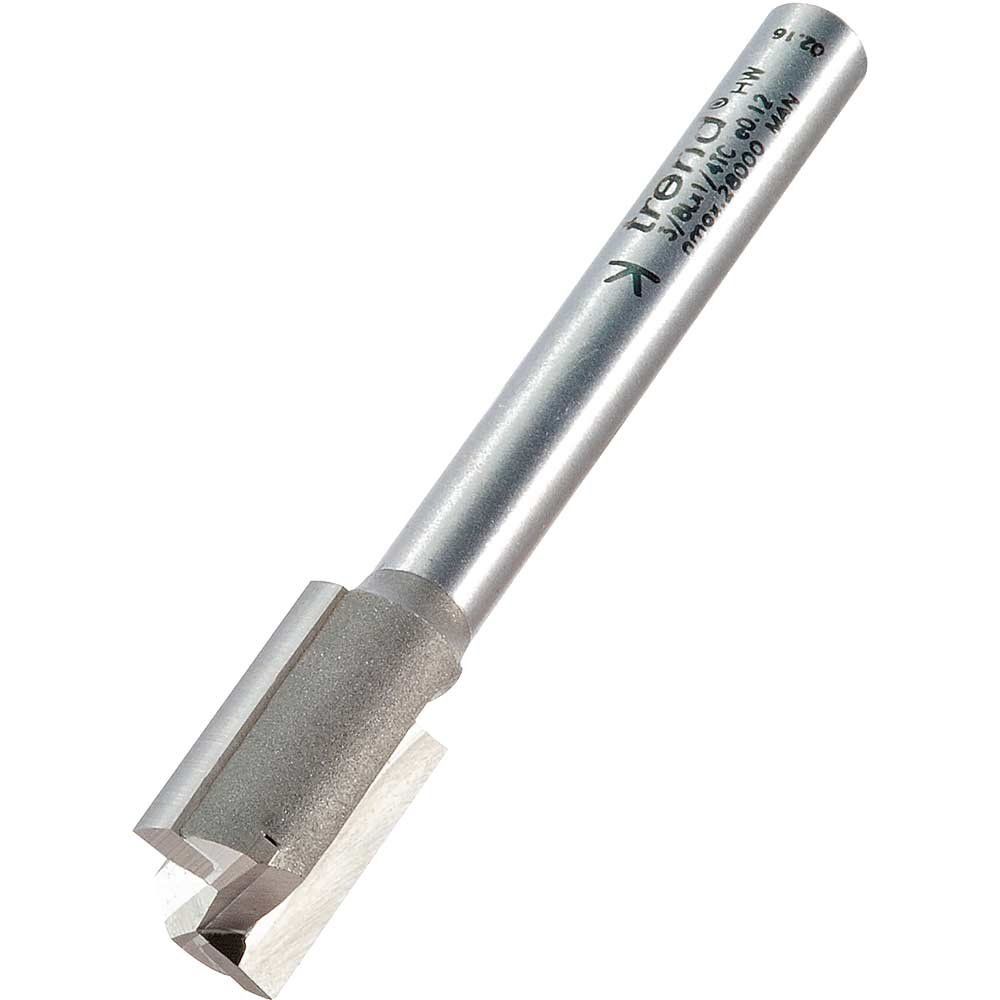 Trend 3/8LX1/4TC 3/8L X 1/4 Tct Two Flute Hinge Jig Cutter 12.0 X 19Mm - Image 1
