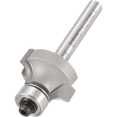 Trend 46/130X1/4TC 46/130 X 1/4 Tct Bearing Guided Ovolo & Round Over 6.3Mm Radius