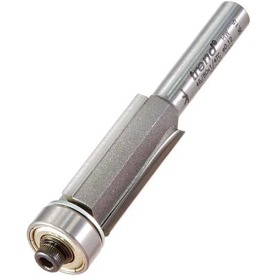 Trend 46/80X1/4TC 46/80 X 1/4 Tct 90° Bearing Guided Triple Flute Cutter 12.7 X 25.4Mm