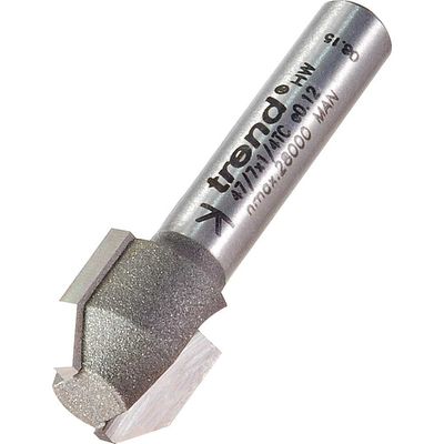 Trend Combi Trimmer Cutter 12.7Mm Diameter C1=9 C2=4Mm Length Pk 1 47/7X1/4TC