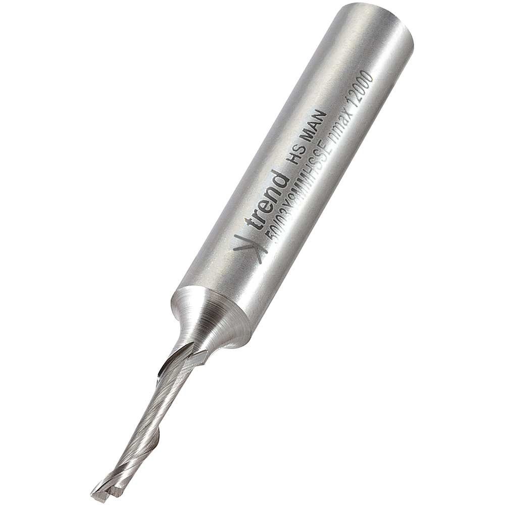 Trend Helical Plunge Cutter 3Mm Diameter Pk 1 50/03X8MMHSSE - Image 1