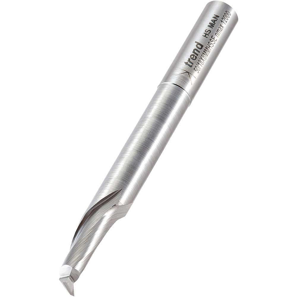 Trend Helical Plunge Cutter 8Mm Diameter Pk 1 50/18X8MMHSSE - Image 1