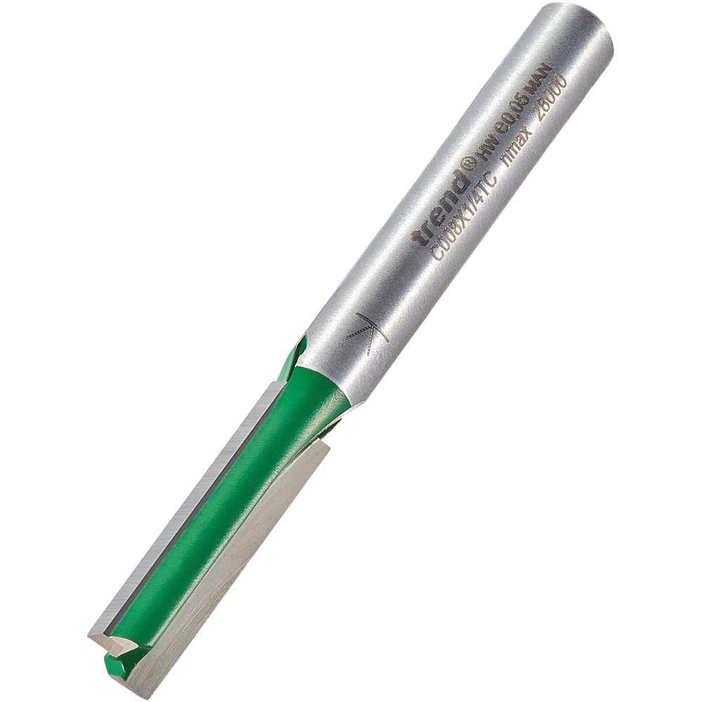 Trend C008X1/4TC C008 X 1/4 Tct Two Flute Cutter 6.3 X 25.4Mm - Image 1