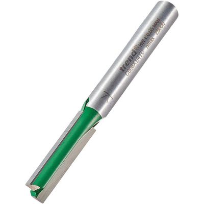 Trend C008X1/4TC C008 X 1/4 Tct Two Flute Cutter 6.3 X 25.4Mm