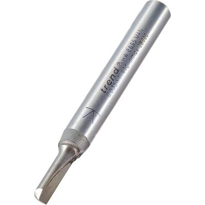 Trend CRAFTPRO Single Flute Router Cutter 4mm 11.1mm 1/4"