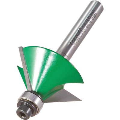 Trend C049X1/4TC C049 X 1/4 Tct Bearing Guided Chamfer Cutter 45° 12.7 X 32Mm