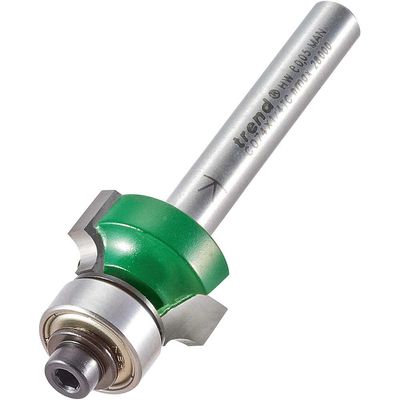 Trend C074X1/4TC C074 X 1/4 Tc Round Over Two Flute Cutter 3.2 X 9.5Mm
