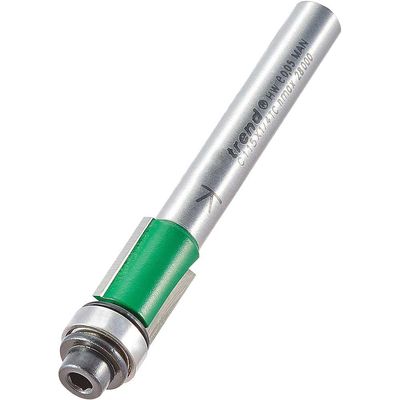 Trend C115X1/4TC C115 X 1/4 Tct 90° Bearing Guided Trimmer Cutter 9.5 X 12.7Mm