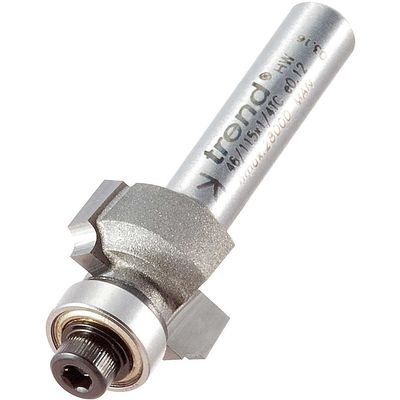Trend 46/115X1/4TC 46/115 X 1/4 Tct Bearing Guided Ovolo & Round Over 1.6Mm Radius