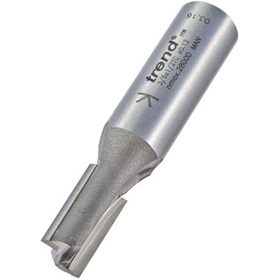 Trend 3/6X1/2TC 3/6 X 1/2 Tct Two Flute Cutter 10.0 X 19Mm