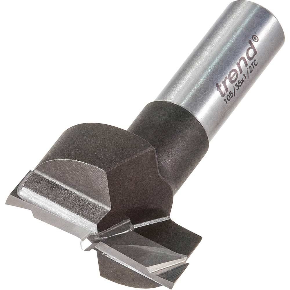 Trend Hinge Boring Router Machine Bit 35mm 1/2" - Image 1