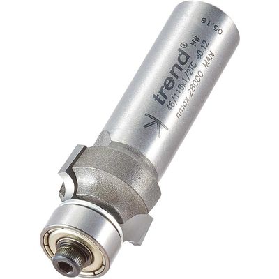 Trend Bearing Guided Ovolo Cutter 3Mm Radius Pk 1 46/118X1/2TC