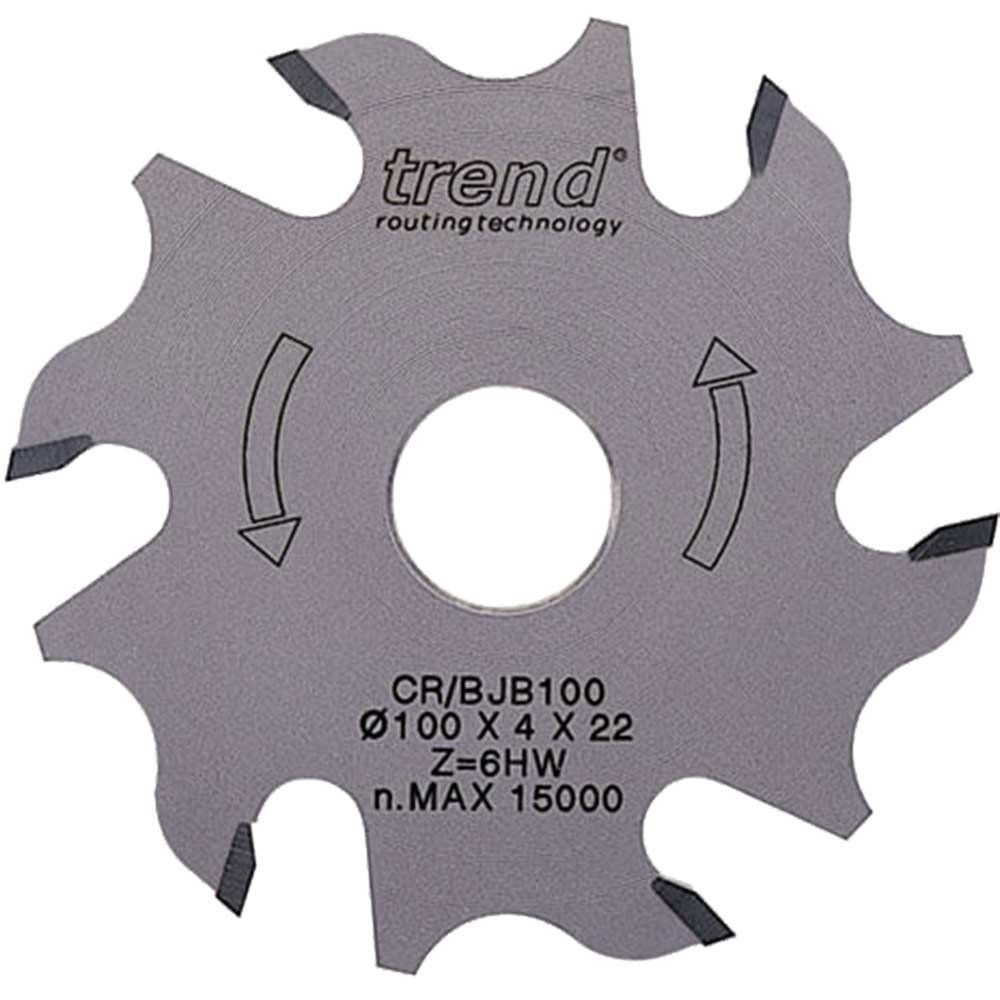 Trend Craftpro Biscuit Blade 100Mm Diameter X 6T X 22Mm Thin Body Pk 1 CR/BJB100T - Image 1
