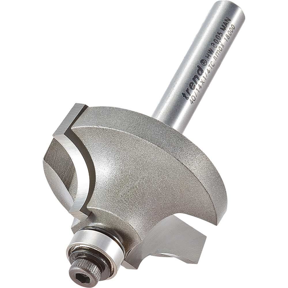 Trend Bearing Guided Ovolo Cutter 9.5Mm Radius Pk 1 40/14X1/4TC - Image 1