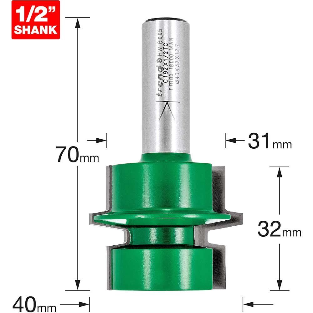 Trend Offset Tongue And Groover Set 1 C192X1/2TC - Image 1