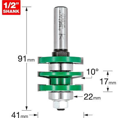 Trend Easyset Profile Scribe Bevel 10 Degree Set 1 C204X1/2TC