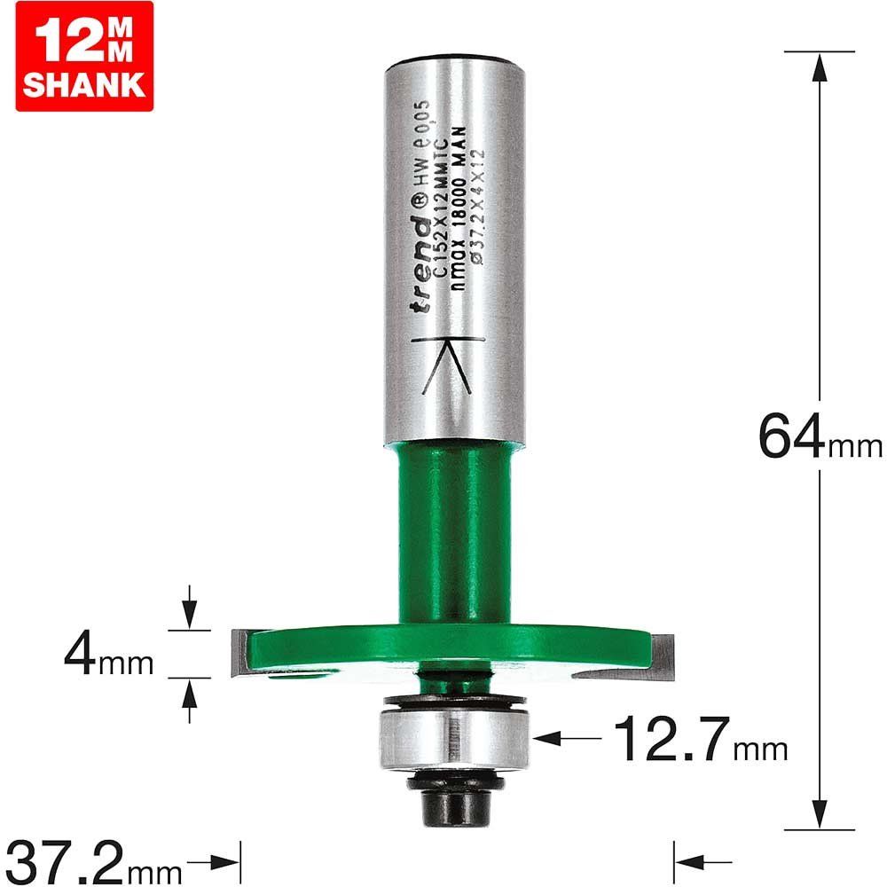 Trend Biscuit Jointer Set Set 1 C152X12MMTC - Image 1