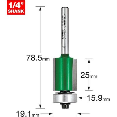 Trend Guided Trimmer 19.1Mm Diameter Pk 1 C117AX1/4TC