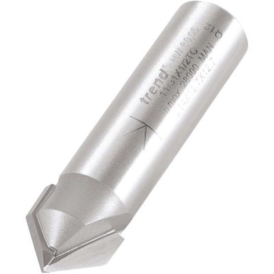 Trend Chamfer V Groove Cutter 45 Degrees Pk 1 11/31X1/2TC