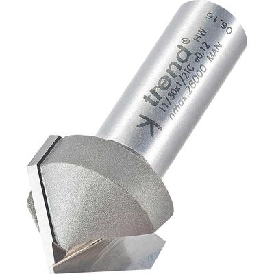 Trend Chamfer V Groove Cutter 45 Degrees Pk 1 11/30X1/2TC