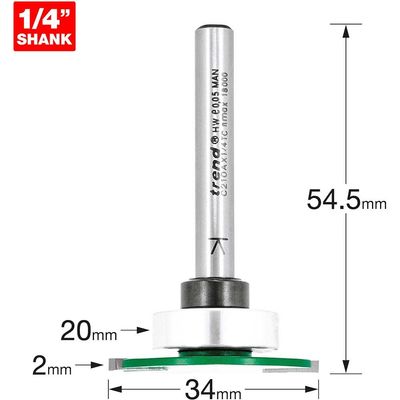 Trend C210Ax1/4tc Weatherseal Groover