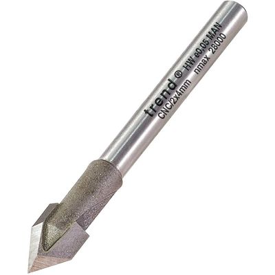 Trend 60 Deg V Groove 6.3Mm Wood 4635V060 Pk 1 CNCM/2X4MMTC