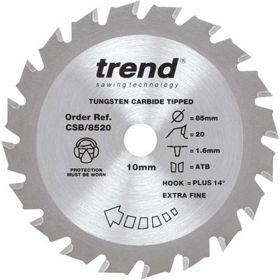 Trend CSB/8520 Craftpro Mini Saw Blade 85 X 10Mm X 20T