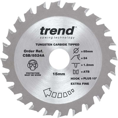 Trend CSB/8524A Craftpro Mini Saw Blade 85 X 15Mm X 24T