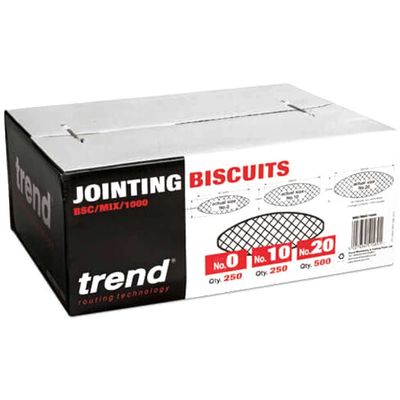 Trend Biscuit Mixed Box 0 10&20 1000Pcs Pk 1 BSC/MIX/1000