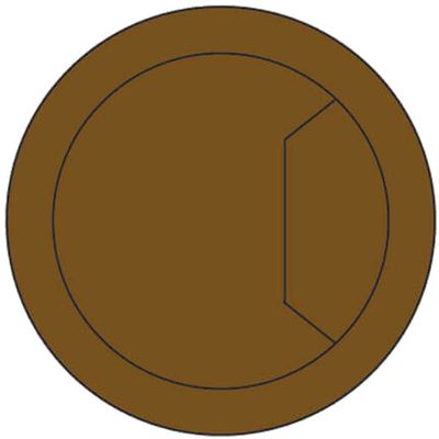 Trend Cable Tidy Insert Brown Pk 1 CTI/80/PK2