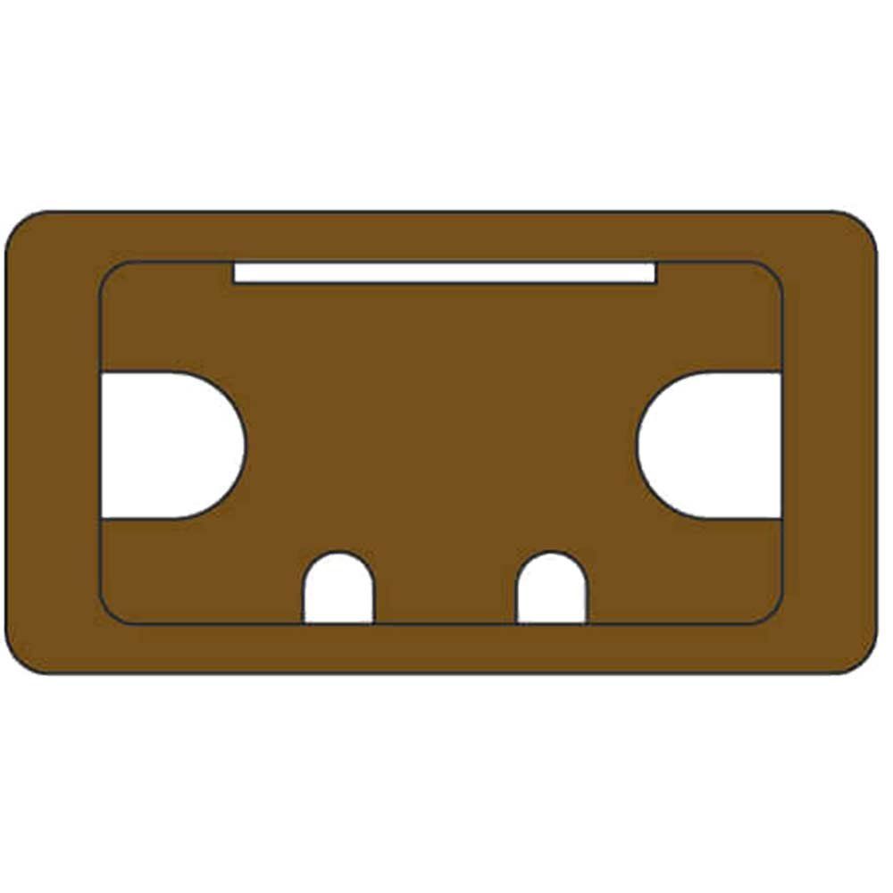 Trend Desk Work Top Cable Tidy Inserts Brown 105mm - Image 1