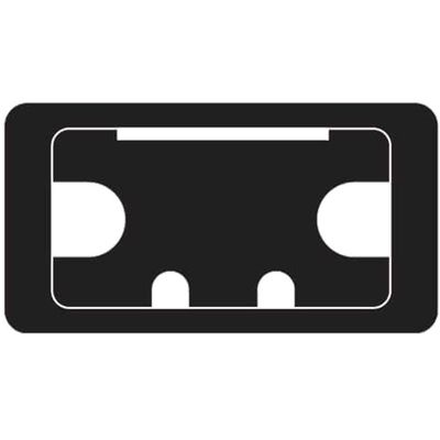 Trend Desk Work Top Cable Tidy Inserts Black 105mm