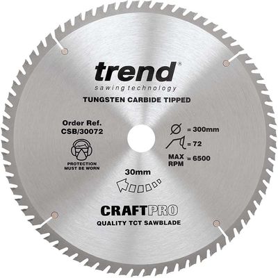 Trend Craft Saw Blade 300Mm X 72 Teeth X 30Mm Pk 1 CSB/30072