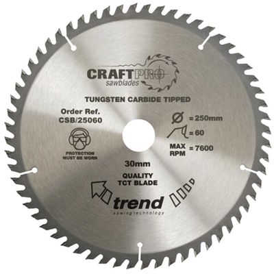Trend Craft Saw Blade 350Mm X 64 Teeth X 30Mm Pk 1 CSB/35064