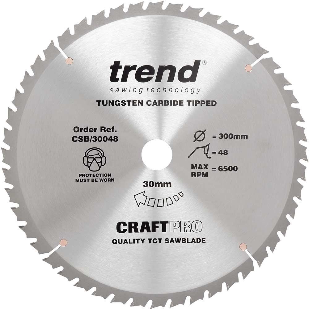 Trend Craft Saw Blade 300Mm X 48 Teeth X 30Mm Pk 1 CSB/30048 - Image 1