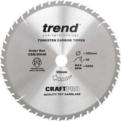 Trend Craft Saw Blade 300Mm X 48 Teeth X 30Mm Pk 1 CSB/30048