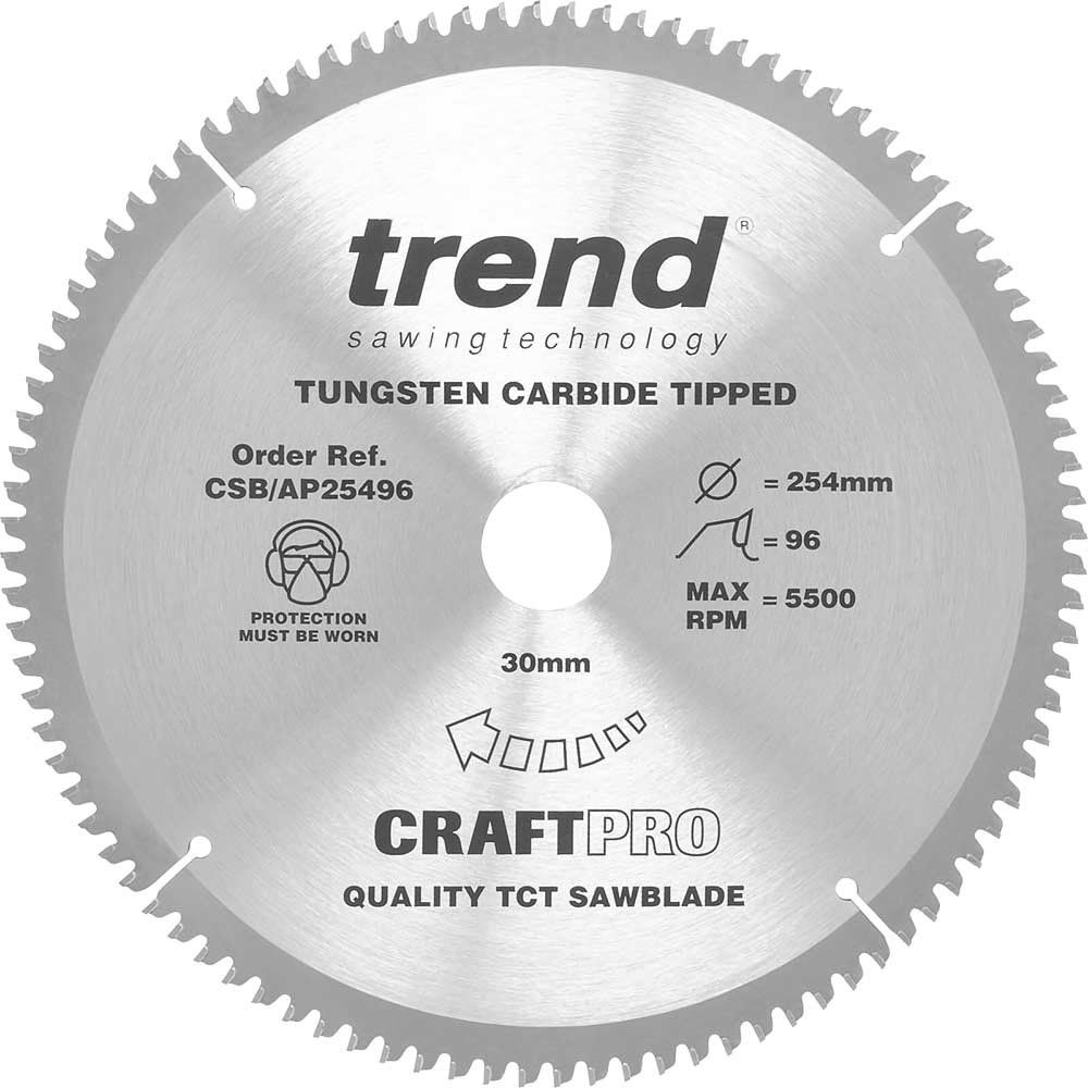 Trend CSB/AP25496 Saw Blade 254mm x 96 x 30mm - Image 1