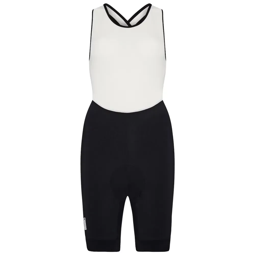 Madison Sportive Womens Road Bib Shorts with Pad Black/White - Image 1