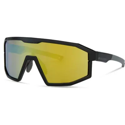 Madison Enigma Sunglasses - Black Frame / Bronze Mirror Lens - Thumbnail 2