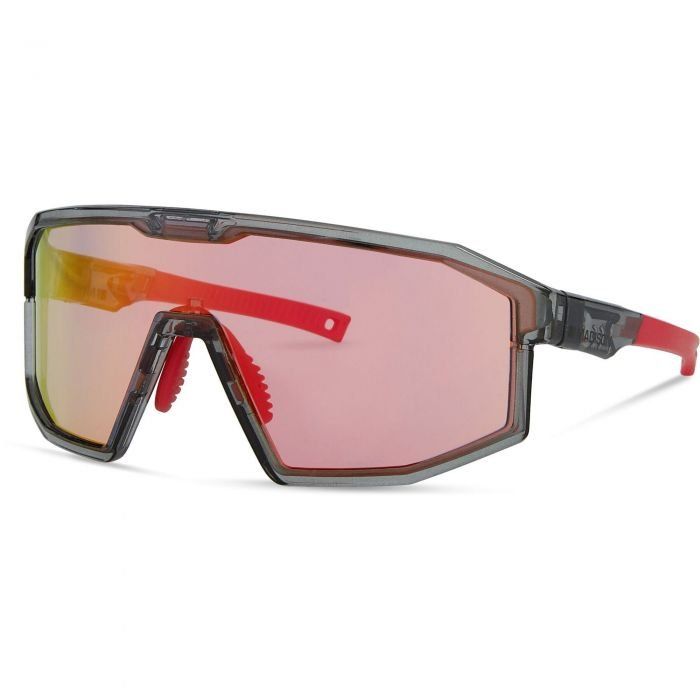 Madison Enigma Sunglasses - Smoke Frame / Pink Rose Mirror Lens - Image 1