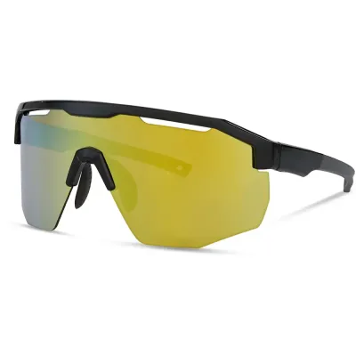 Madison Cipher Sunglasses 3 Lens Pack - Black Frame / Bronze Mirror / Amber / Clear Lens - Thumbnail 2