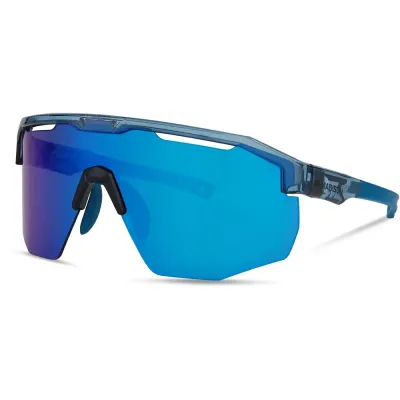 Madison Cipher Sunglasses 3 Lens Pack - Blue Frame / Blue Mirror / Amber / Clear Lens - Thumbnail 2
