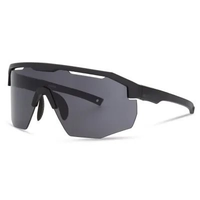 Madison Cipher Sunglasses - Matt Black Frame / Black Mirror Lens - Thumbnail 2