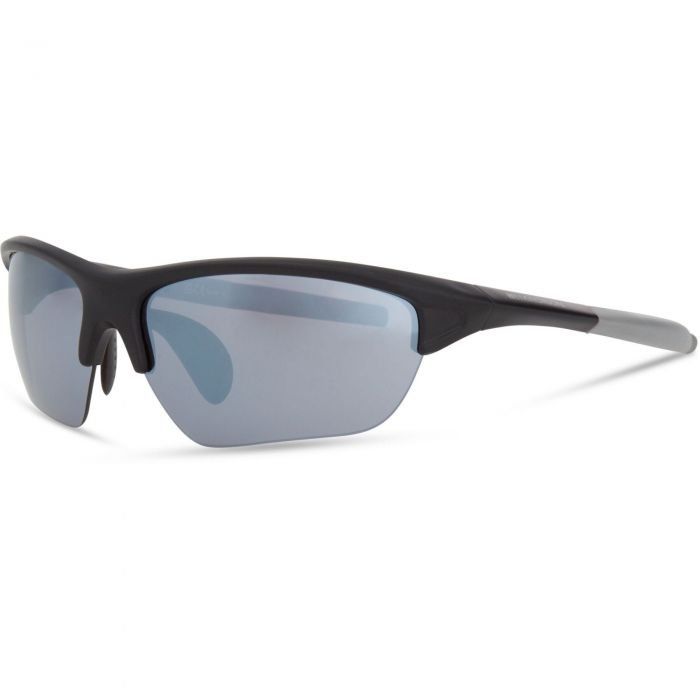 Madison Mission II Sunglasses - Matt Black Frame / Silver Mirror Lens - Image 1
