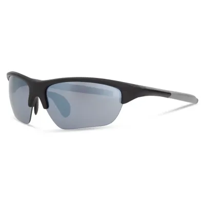 Madison Mission II Sunglasses - Matt Black Frame / Silver Mirror Lens - Thumbnail 2