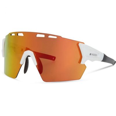 Madison Stealth Sunglasses 3 Lens Pack - Gloss White Frame / Fire Mirror Amber Clear Lens