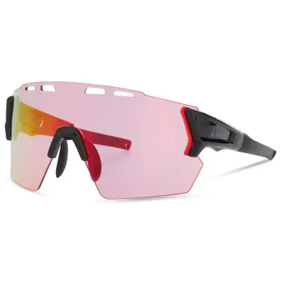 Madison Stealth Sunglasses 3 Lens Pack - Gloss Black Frame / Pink Rose Mirror / Amber / Clear Lens - Thumbnail 2